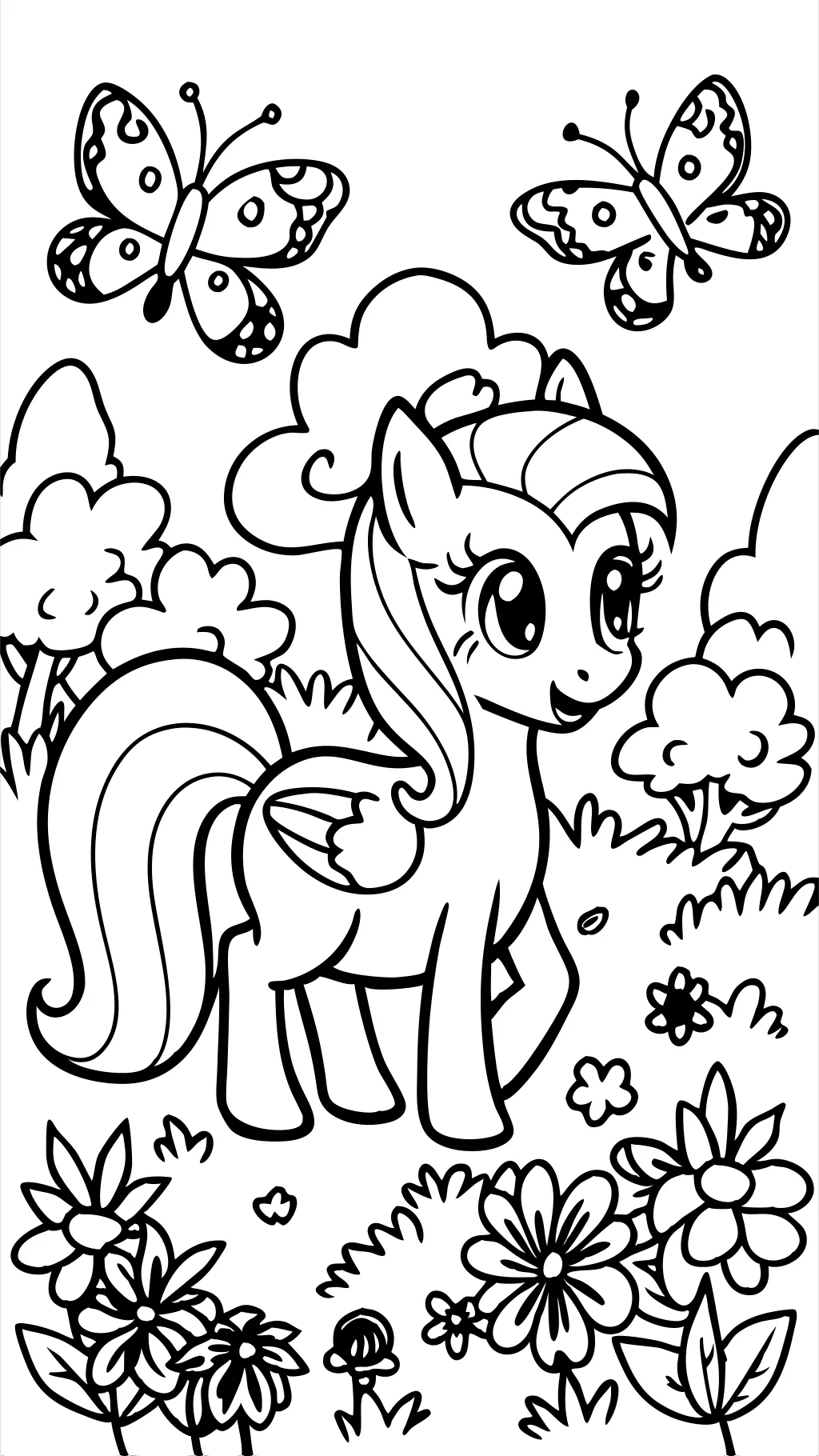 coloriages MLP Fluttershy